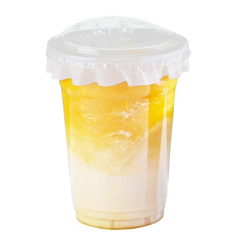 Prilagođena čaša za milk tea s poklopcem, jednokratna upotreba, tema kućnih ljubimaca