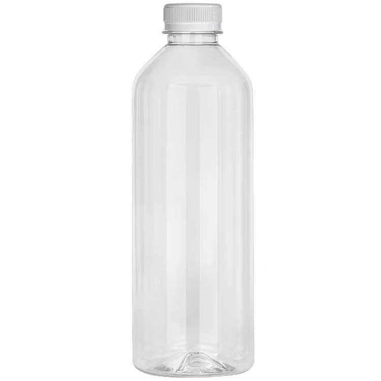 1000 ml átlátszó PET italosüveg, italokhoz, tejhez és gyümölcslevekhez, enzimsüveg