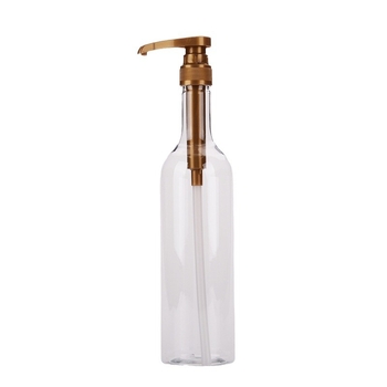 750 ml PET szirupos üveg arany pumpával tej- és kávés italokhoz