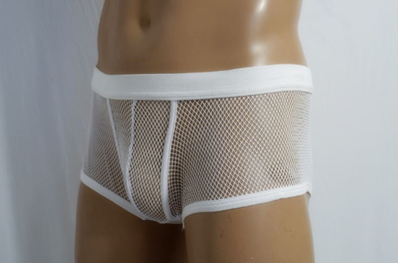Nova seksi premium muške prozirne mrežaste bokserice