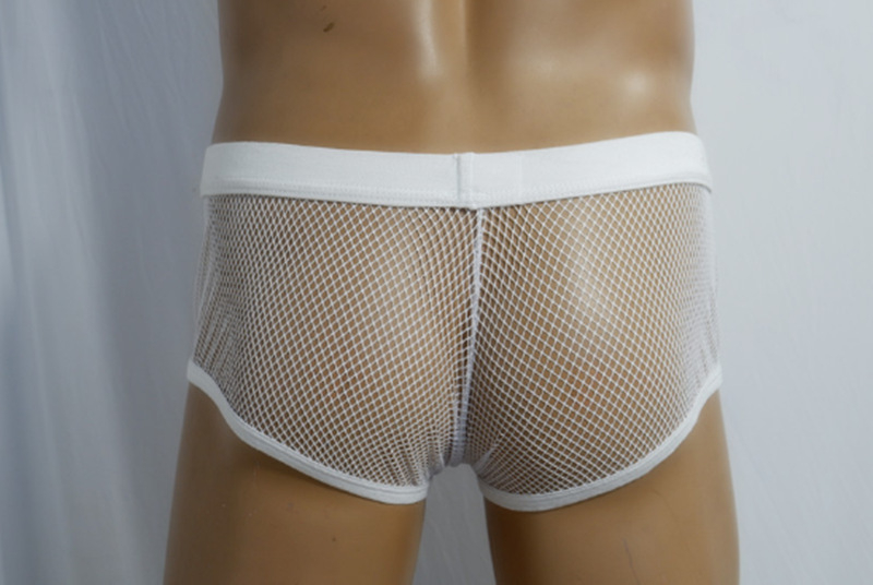Nova seksi premium muške prozirne mrežaste bokserice