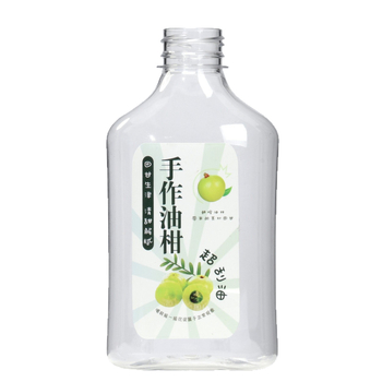 350 ml PET gyümölcslé üveg fehér műanyag kupakkal