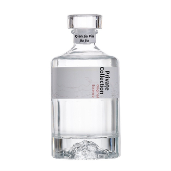 Lu Chen sklenená fľaša na víno 500 ml, uzavretá, priehľadná, sada prázdnych fliaš na domáce víno