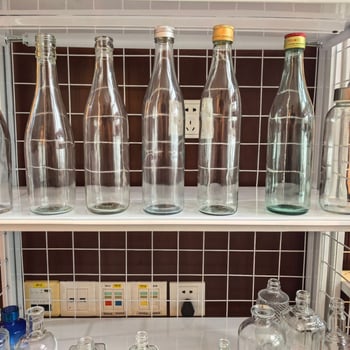 Стъклена бутилка за ликьор, прозрачна, 500 ml, опаковка 0,5 kg, за домашно бутилиране на ликьор