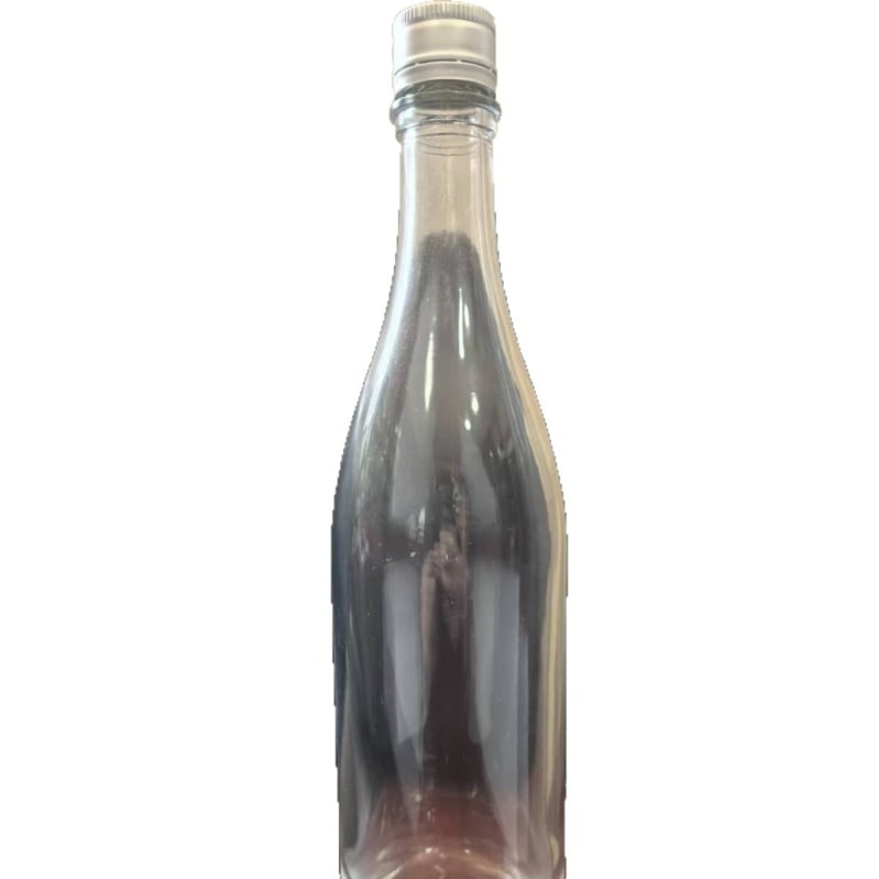 Стъклена бутилка за ликьор, прозрачна, 500 ml, опаковка 0,5 kg, за домашно бутилиране на ликьор