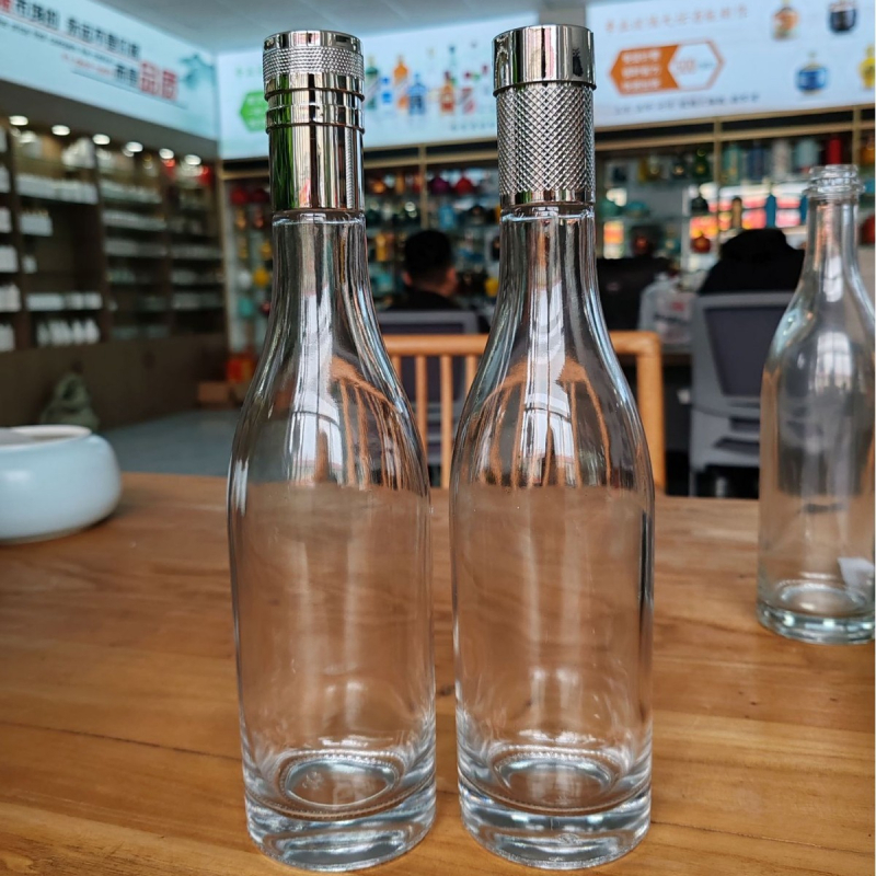 Стъклена бутилка за ликьор, прозрачна, 500 ml, опаковка 0,5 kg, за домашно бутилиране на ликьор