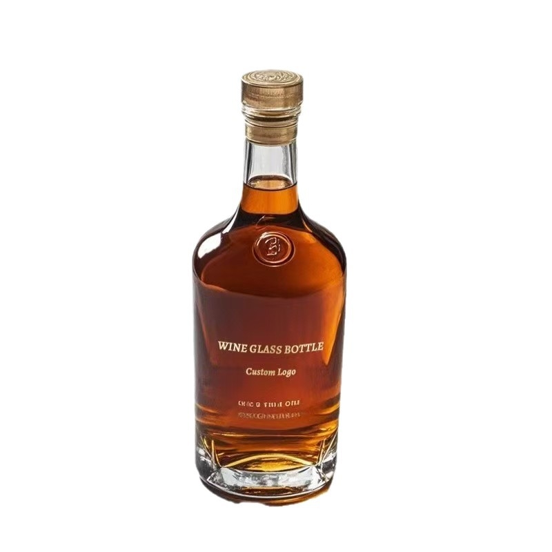 Sticle goale din sticlă pentru spirtoase, 500 ml, sigilate, sticlă îngroșată