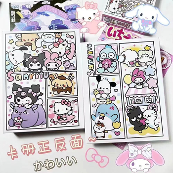 Sanrio obiteljski album za kartice, A5, s četiri mreže umetaka, elegantan tvrdi kućište, kompaktno skladištenje malih kartica
