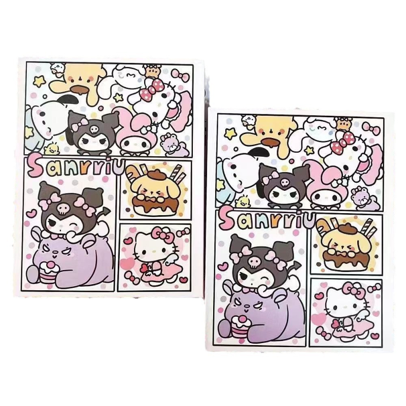 Sanrio obiteljski album za kartice, A5, s četiri mreže umetaka, elegantan tvrdi kućište, kompaktno skladištenje malih kartica