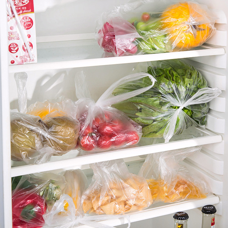 Saci de depozitare a alimentelor în stil vestă, saci pe rolă cu deschidere ruptă, mari, medii și mici, pungi pentru fructe