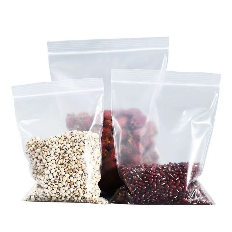 Pungă Ziplock 35x50 cm, transparentă PE pentru conservarea alimentelor, pungă sigilantă auto-etanșă