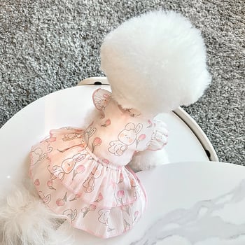 Proljetno-ljetna lagana odjeća za pse, sladak stil Bichon Frisé/Toy Pudel, haljina s UV zaštitom