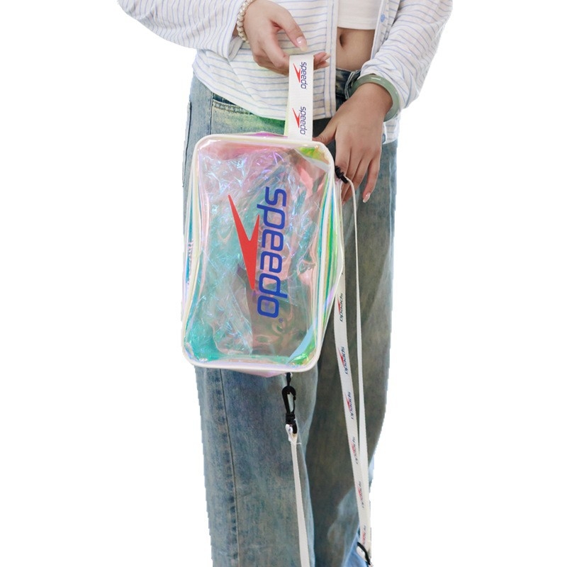 Geantă crossbody din PVC cu laser — cadou promoțional pentru evenimente, geantă de depozitare premium, geantă impermeabilă pentru petreceri și cumpărături