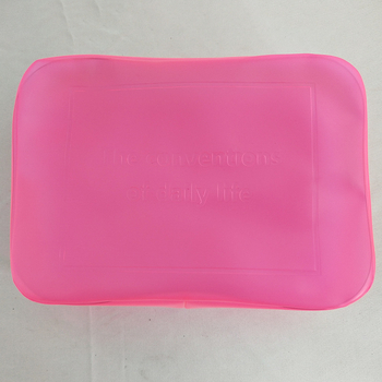 Geantă de plastic transparentă pentru ambalare, geantă cosmetică pentru călătorii și plajă, geantă pătrată cu fermoar, personalizabilă