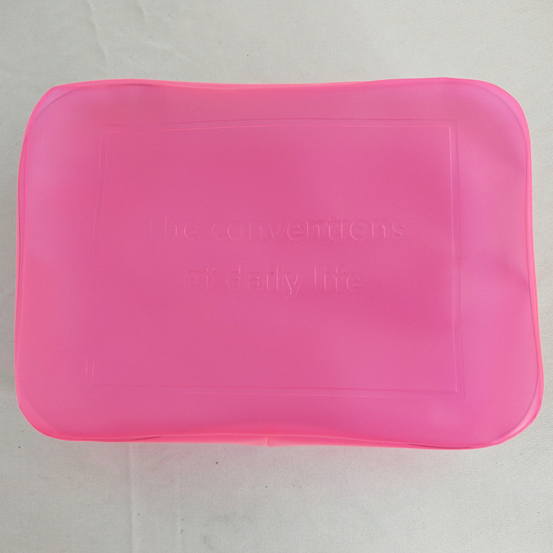 Geantă de plastic transparentă pentru ambalare, geantă cosmetică pentru călătorii și plajă, geantă pătrată cu fermoar, personalizabilă