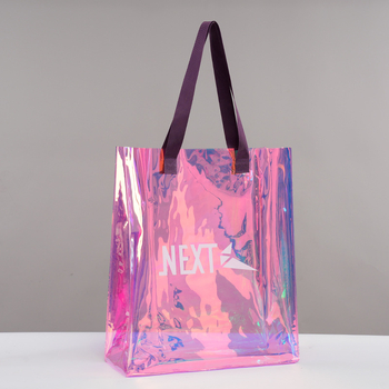 Geantă din PVC cu gravură laser, logo personalizat, TPU transparent, pungă cosmetică cadou cu fermoar
