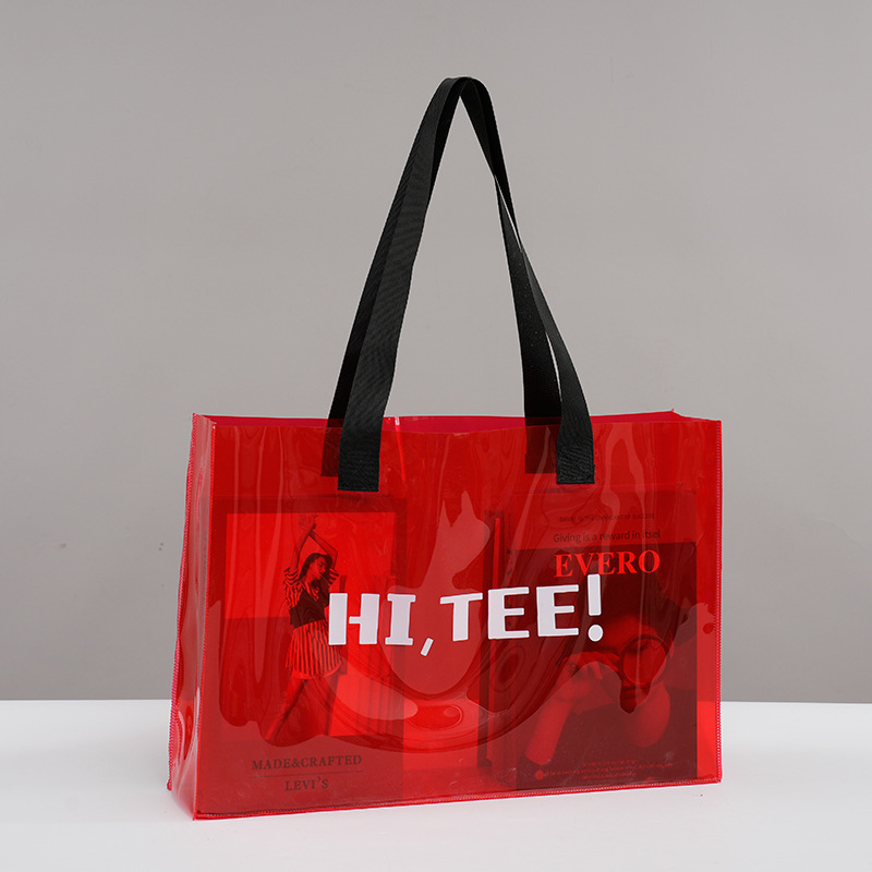 Geantă din PVC cu gravură laser, logo personalizat, TPU transparent, pungă cosmetică cadou cu fermoar