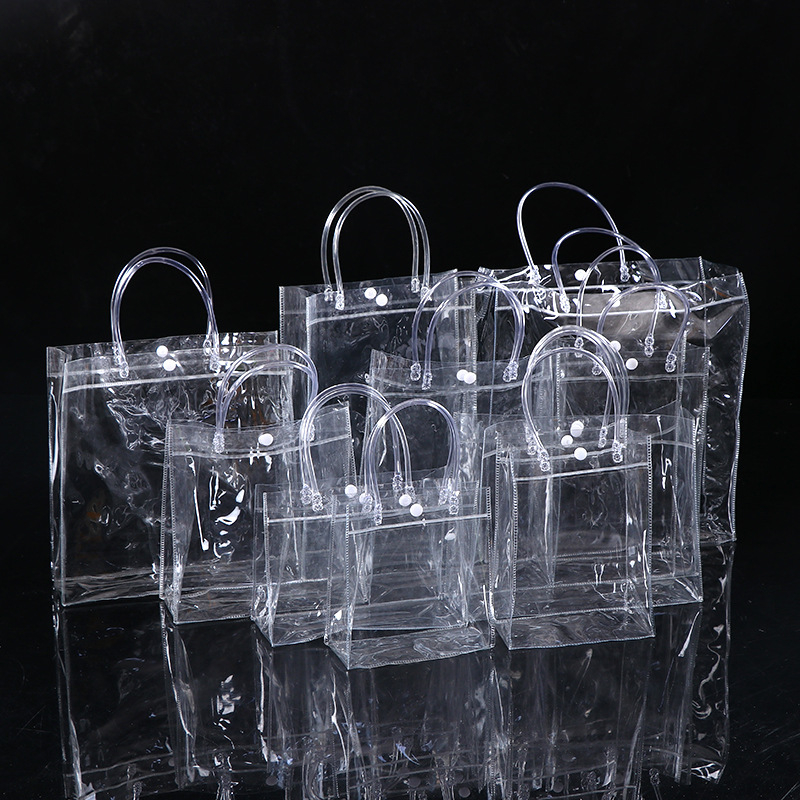 Geantă de cadouri din PVC transparentă, cu design 3D, ambalaj minimalist pentru bomboane de nuntă