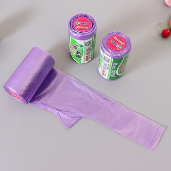 Weiting Color 8046 Pungi de gunoi de tip vest pentru uz casnic, de unică folosință, cu mânere, PE îngroșat