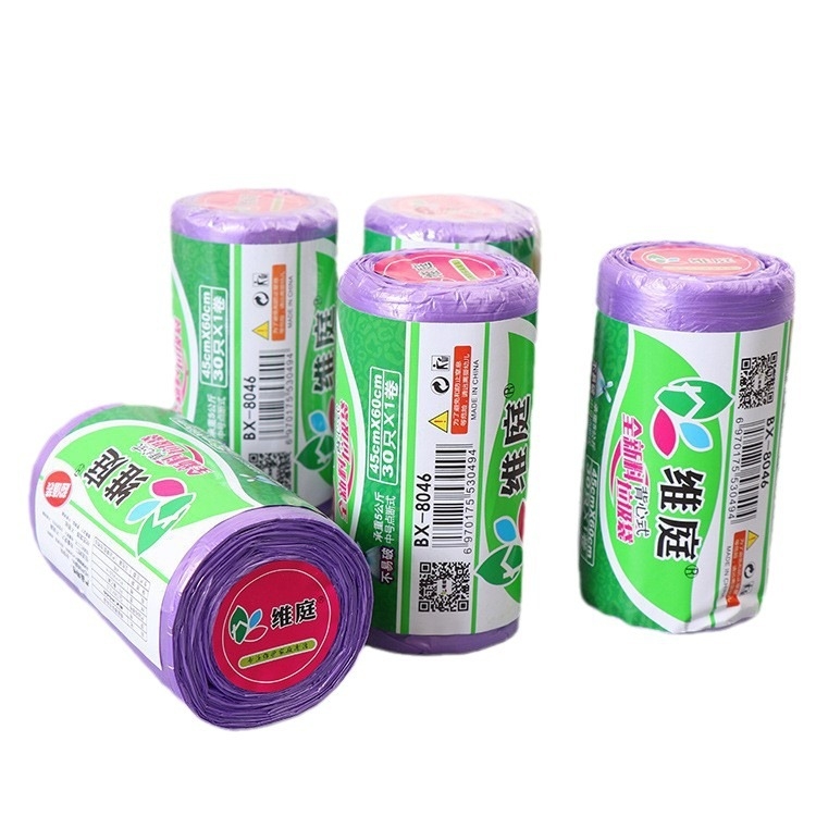 Weiting Color 8046 Pungi de gunoi de tip vest pentru uz casnic, de unică folosință, cu mânere, PE îngroșat