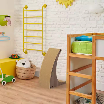 TUFFROCK L-oblik grebalica za mačke od valovitog papira, velika vertikalna igračka