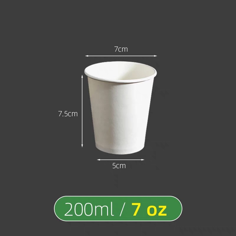 Cani de unică folosință din hârtie pentru băuturi calde, întărite și îngroșate, colorate, pachet de 50 de bucăți, capacitate 301–400 ml