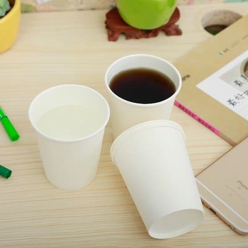 50 pahare de hârtie rezistente la temperaturi înalte pentru ceai și milk tea, fără scurgeri, groase, 201-300 ml