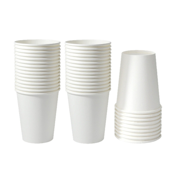 50 pahare de hârtie rezistente la temperaturi înalte pentru ceai și milk tea, fără scurgeri, groase, 201-300 ml