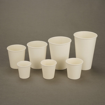 Cupa de hârtie albă, de unică folosință, cu logo, 16 oz, pentru băuturi calde (ceai cu lapte, lapte de soia, apă)