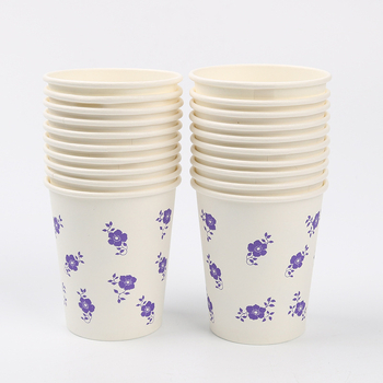 Cupe de hârtie pentru uz casnic, cu grosime dublă, 20 buc., 250 ml, colorate, ambalate într-o pungă, pahare de 9 oz pentru băuturi