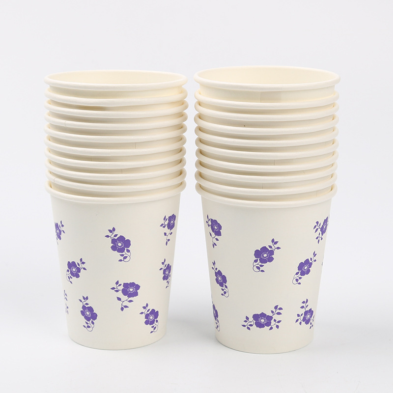 Cupe de hârtie pentru uz casnic, cu grosime dublă, 20 buc., 250 ml, colorate, ambalate într-o pungă, pahare de 9 oz pentru băuturi