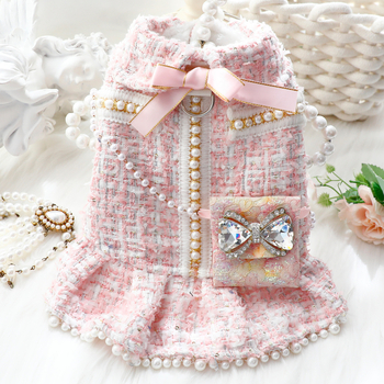 Princeska suknja za male pse, jesen-zima, debeli materijal, Teddy 7492
