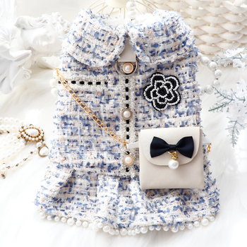 Princeska suknja za male pse, jesen-zima, debeli materijal, Teddy 7492