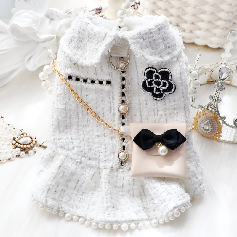 Princeska suknja za male pse, jesen-zima, debeli materijal, Teddy 7492