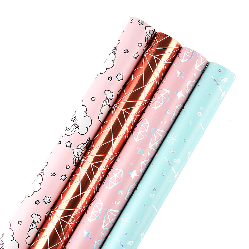 Hartie de ambalaj personalizabilă din hârtie cu acoperire din aluminiu, 80 g, pentru bomboane de mere de Crăciun și cutii cadou de Ziua Îndrăgostiților și de naștere