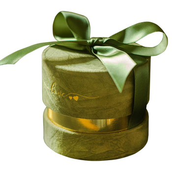 Cutie de cadouri din catifea pentru nuntă, design simplu, stil pădure, cutie pentru bomboane
