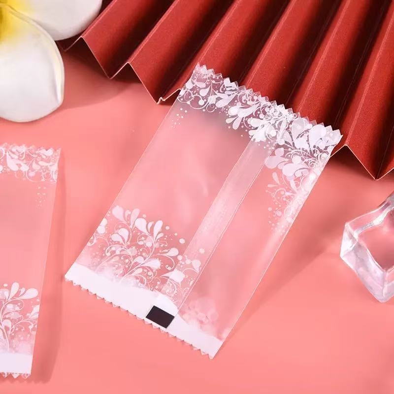 Pungi transparente pentru gustări și produse de patiserie, pungi sigilante pentru mașinile de bomboane, hârtie lucioasă, pungi de copt