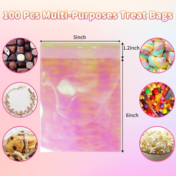 Geantă de ambalare pentru biscuiți, gradient curcubeu, personalizabilă