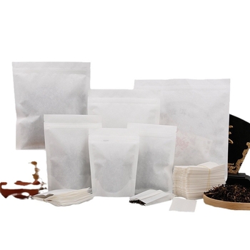 Saci de ceai din hârtie de bumbac, pungi interne pentru ambalarea ceaiului, produse de patiserie cu nuci, pungi sigilate, de înaltă calitate alimentară, albe