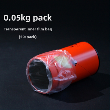 Priehľadný hrubý vnútorný fóliový sáčok na čaj a liečivé bylinky; uzatvárateľné vrecko na čerstvosť; 550 g.