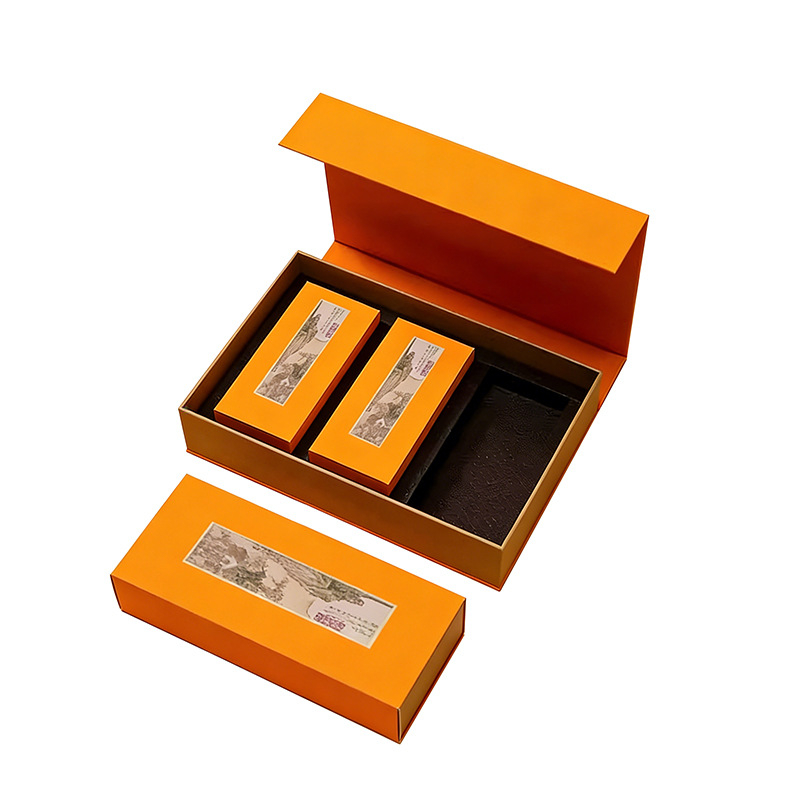 Set personalizat de ambalaj pentru ceai cu cutii din hârtie cu aromă de santal și siglă imprimată