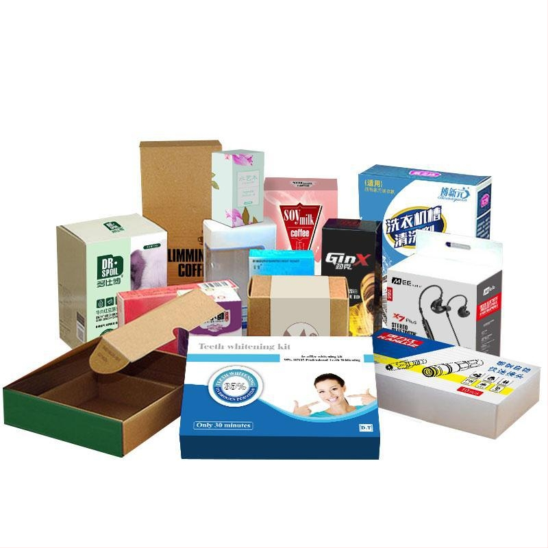 Cutie de ambalaj color personalizabilă pentru cosmetice, produse farmaceutice, cabluri de date, căști și ceai — cutie cadou cu două părți, din carton alb.