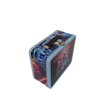 Cutie metalică personalizată cu mâner și lacăt – cutie dreptunghiulară din tablă pentru ambalare alimentară, biscuiți, mooncake și ceai, cutie cadou