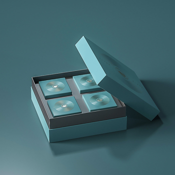 Cutie cadou personalizată pentru ceai și mooncake, ambalaj elegant de lux, imprimare în tiraje mici, imprimare UV și ștanțare cu folie argintie