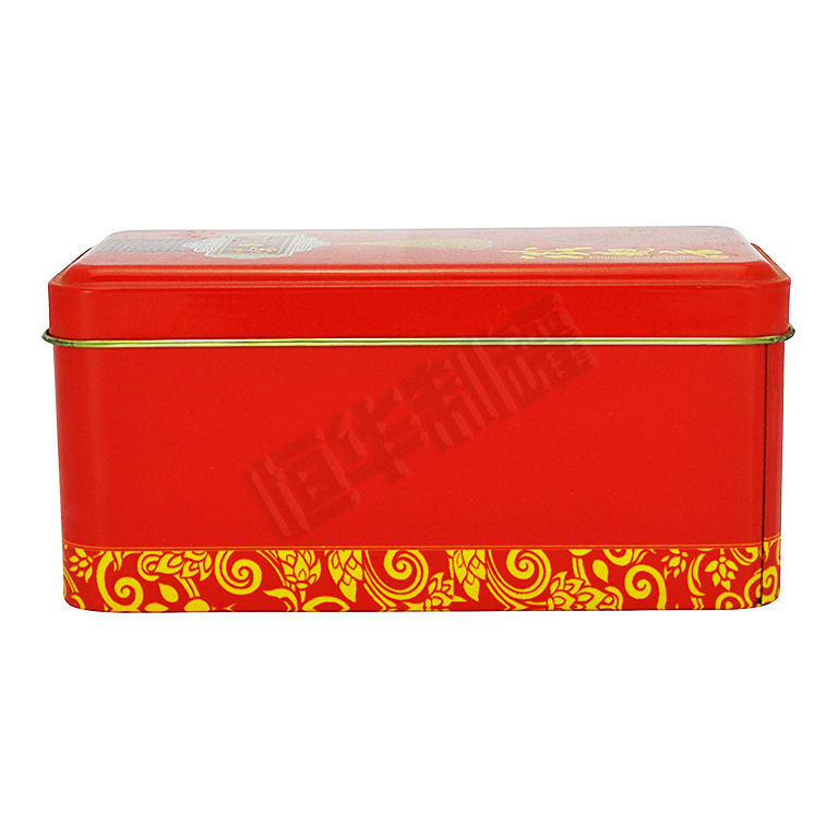 Cutie de ceai Tieguanyin din metal, cutie dreptunghiulară, mic cadou