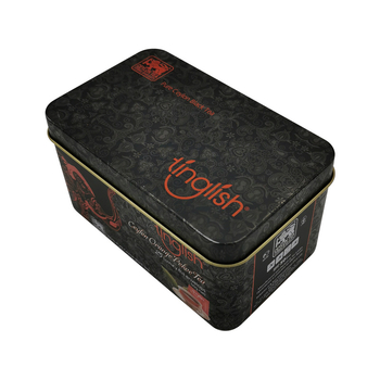 Cutie metalică personalizată pentru ceai Tieguanyin (oolong), cutie dreptunghiulară din metal
