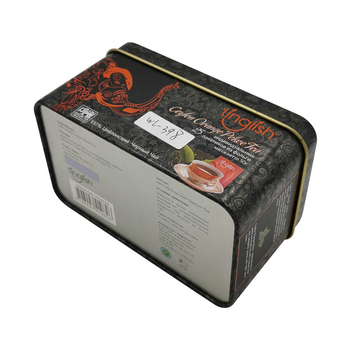 Cutie metalică personalizată pentru ceai Tieguanyin (oolong), cutie dreptunghiulară din metal