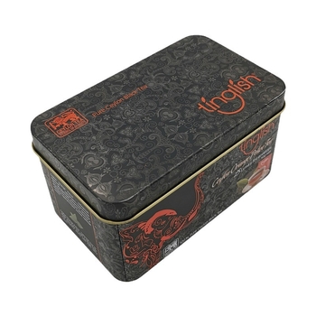 Cutie metalică personalizată pentru ceai Tieguanyin (oolong), cutie dreptunghiulară din metal