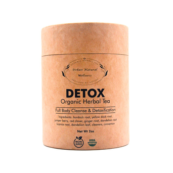 Cutie cadou pentru ceai din kraft ecologic, biodegradabilă, rotundă, cu logo personalizat