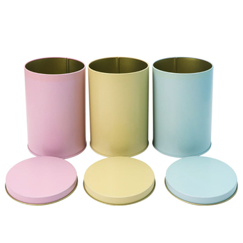 Cutie metalică pentru ambalarea ceaiului Matcha Rose, cutie circulară etanșă pentru ceai, cutie metalică personalizată pentru ambalarea boabelor de cafea